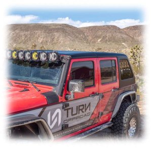 Jeep Wrangler JK Hardtop - TURN Offroad - Fastback 4-Piece - White - `07-`18